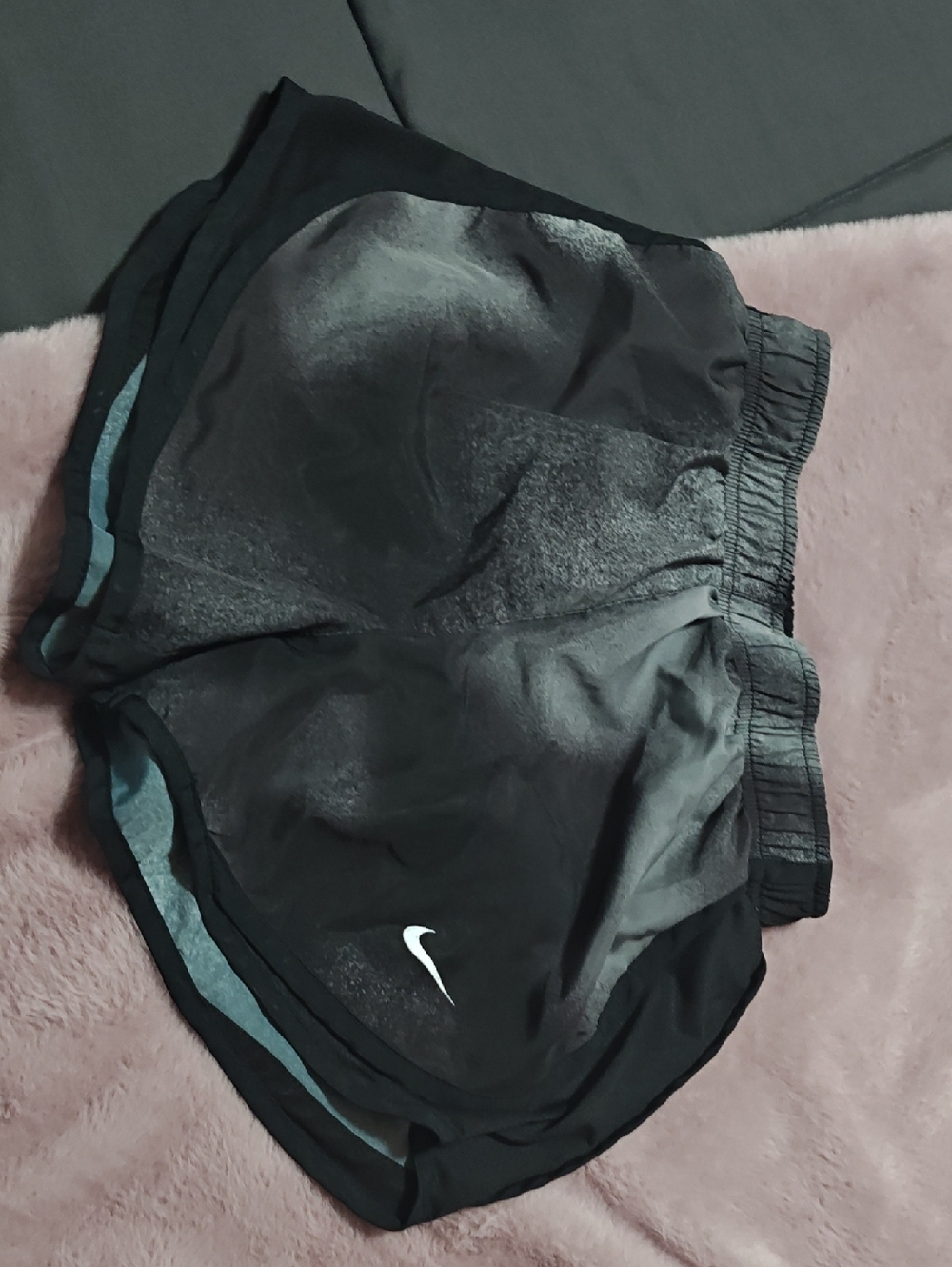 Nike Black Running Shorts with Grey Accent